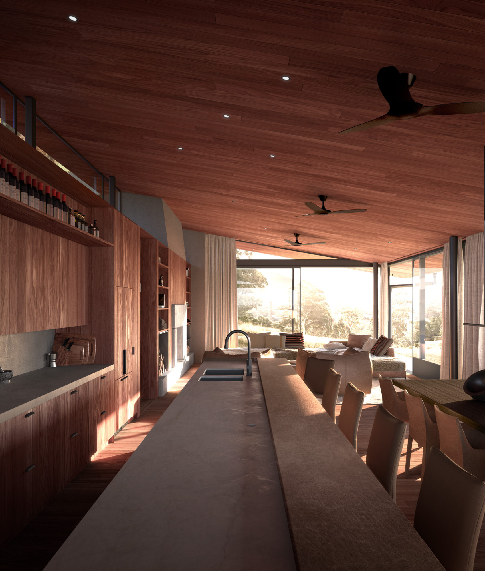 Howqua Render Kitchen